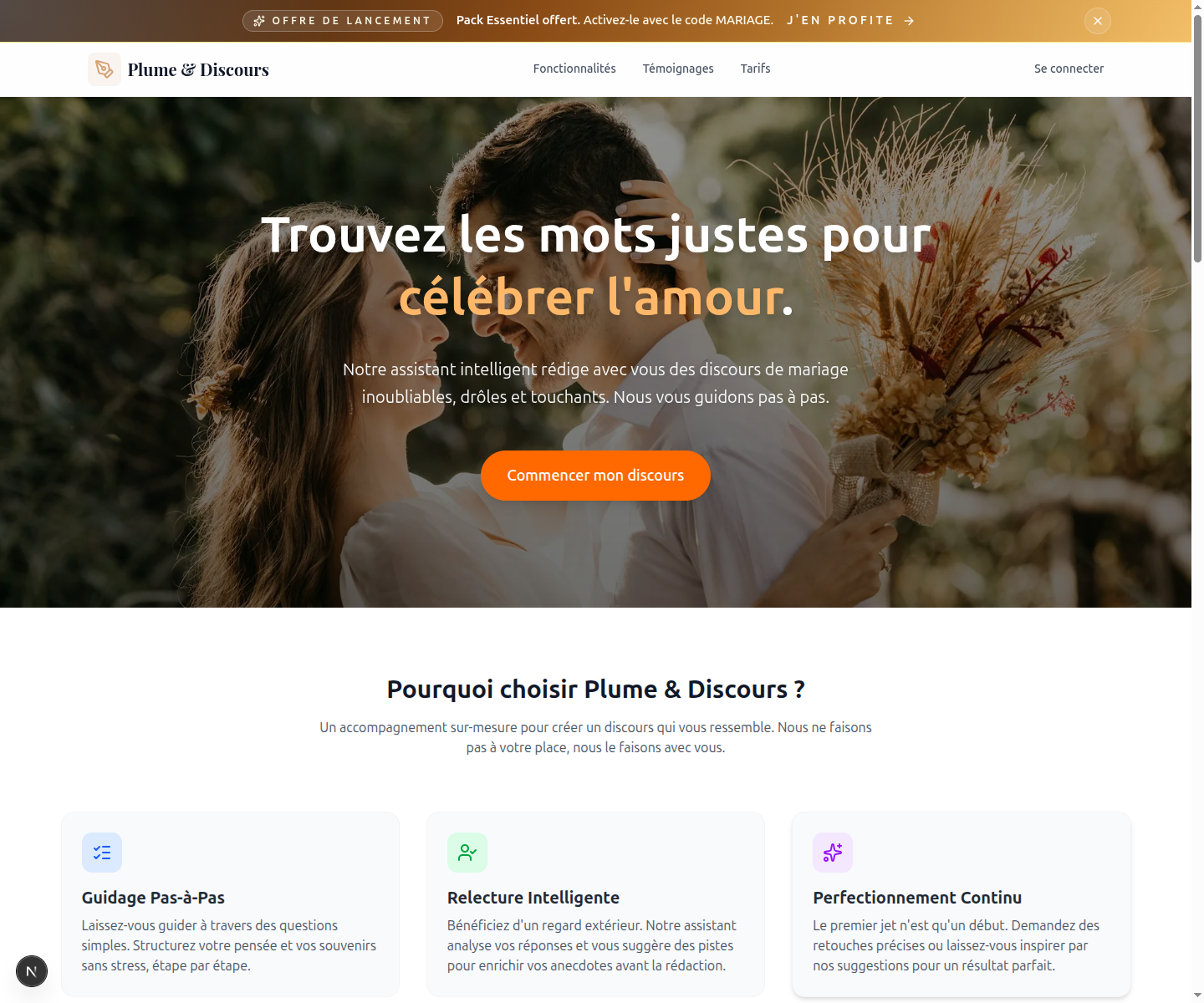 Accueil de Plume & Discours